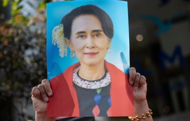 아웅산 수치 미얀마 국가고문. /사진=AP