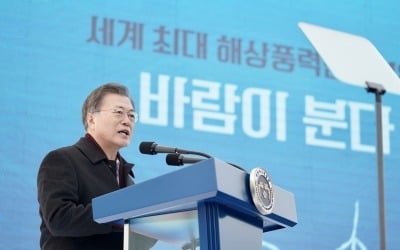 文 '풍력 발전소 지원' 약속에…野 "경제성 없는 에너지재앙"