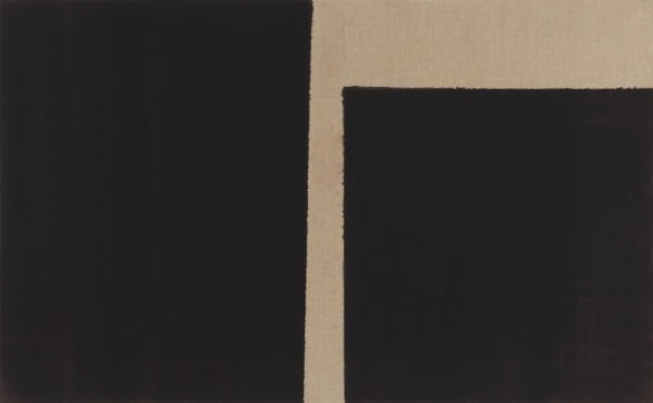 윤형근_Burnt Umber, Ultramarine(청다색)_1996_728x1167cm / 노화랑 제공