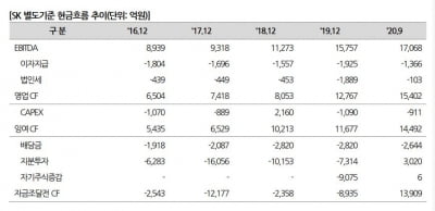 "SK, SK바이오팜 일부 지분 매각으로 재무여력 보완"