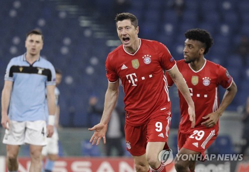 ‘압도적’ 뮌헨, 라치오 4-1 대파… UCL 8강 ‘확정적’