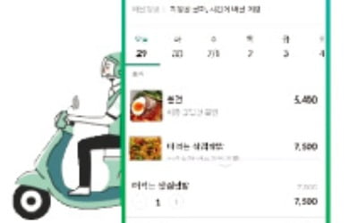 예약한 점심 정시 배달…식권대장, 날았다