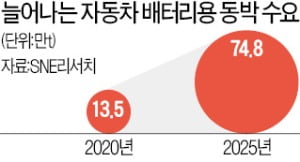 2차전지發 수요 폭발로 '만드는 즉시 팔리는' 동박 시장…日 넘어 '글로벌 투톱'으로