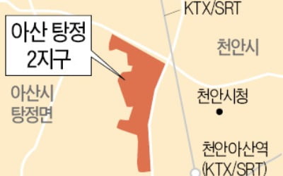 아산 탕정2지구, 2만가구 신도시로