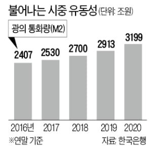 자산과열 불쏘시개 됐나…유동성 증가폭 사상 최대