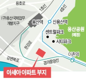 용산 아세아아파트 부지 819가구 일반분양