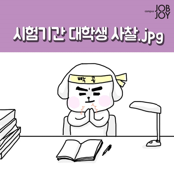 [카드뉴스] 시험기간 대학생 모습 공감