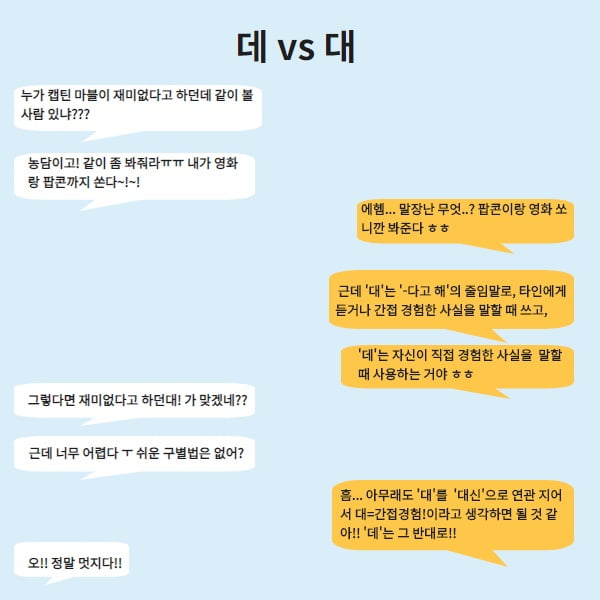 카톡 할 때 가장 많이 틀리는 맞춤법은?