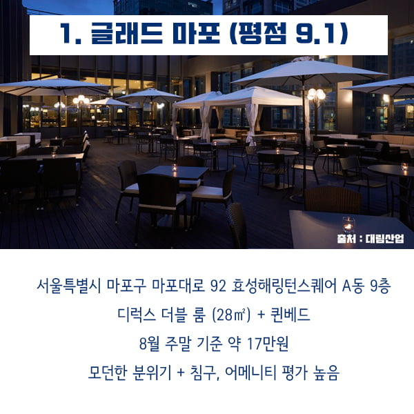서울 도심 속 호캉스 명소는 어디?