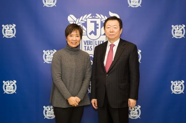 서울대 성낙인 총장, 바이시엔 아시아재단 CEO 접견