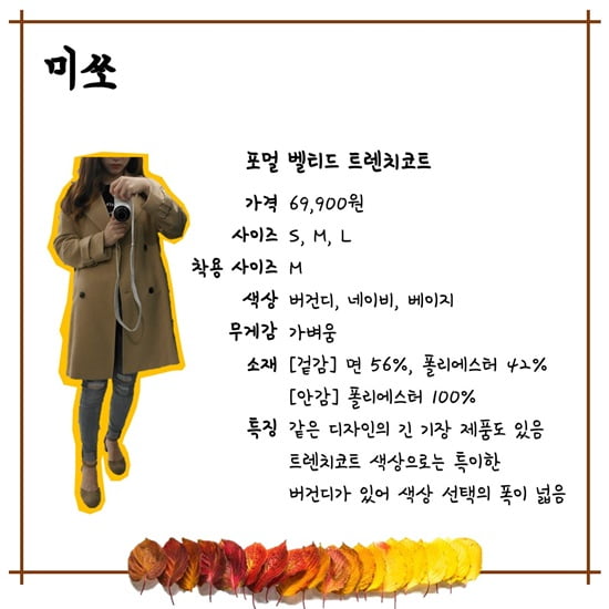 [가을 it item] 나에게 어울리는 트렌치코트는?