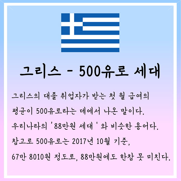 N포 세대·시리어스 세대···2017 세계각국의 청년 표기법