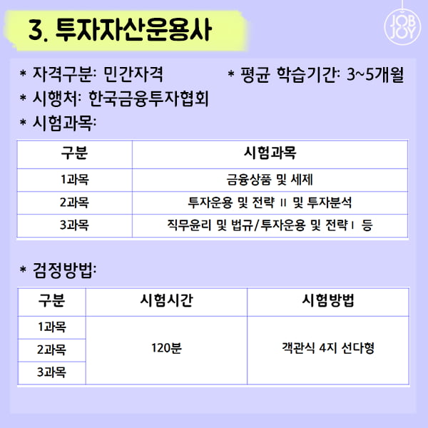 [카드뉴스] 잡앤조이 대학백서 6 - 취업깡패를 노린다 금융자격증 추천 12