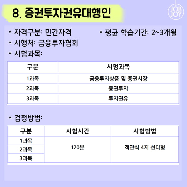 [카드뉴스] 잡앤조이 대학백서 6 - 취업깡패를 노린다 금융자격증 추천 12