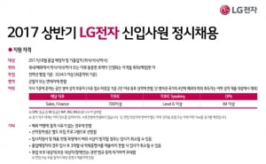 LG전자, 그룹공채 합류… 6일 신입채용 서류접수 시작