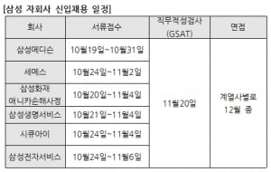 삼성그룹 또 한번 신입공채… 11월 20일 '미니GSAT' 열린다