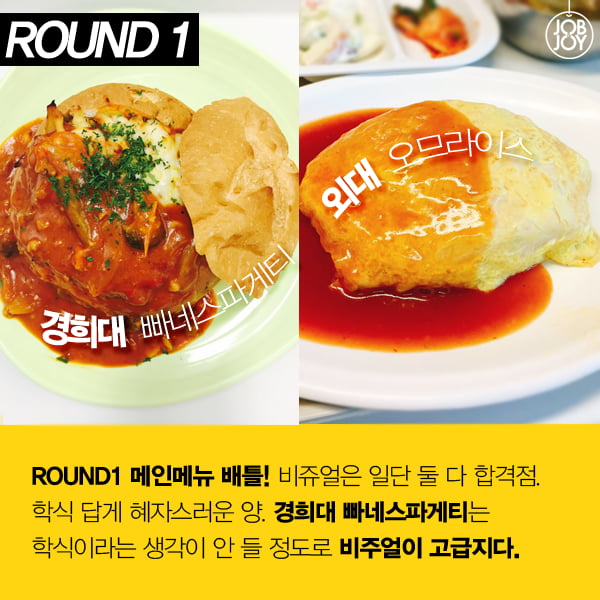 [카드뉴스] 학식 맛대맛! 경희대 vs 외대, 당신의 선택은?