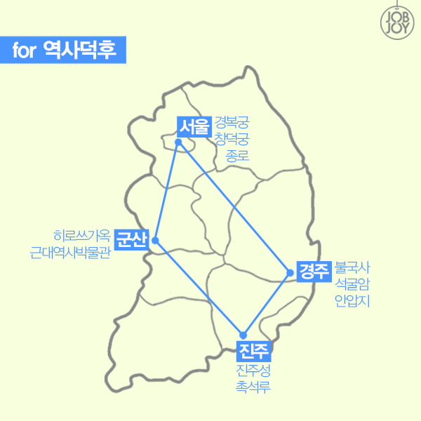 [카드뉴스] 내일로 테마트립 4 - 먹방, 레저, 출사, 역사