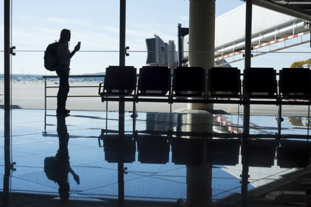 Waiting at the airport