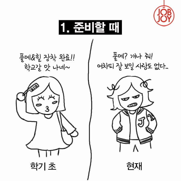 [카드뉴스] 새학기 결심은 어디로? 학기 초 VS 현재