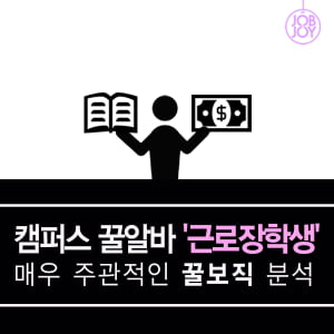 [카드뉴스] 캠퍼스 꿀알바 &#39;근로장학생&#39; 꿀보직 분석