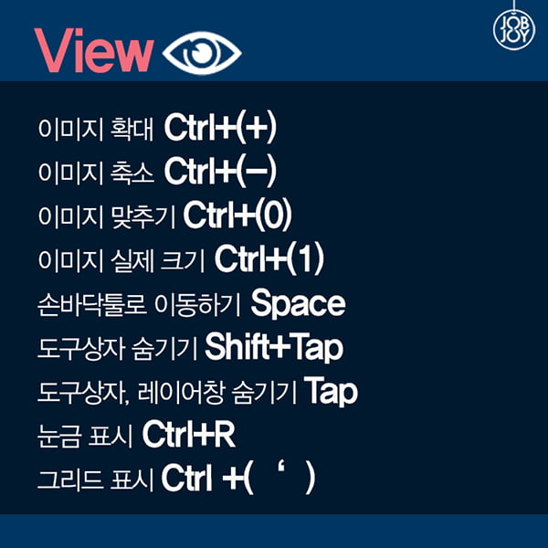 [카드뉴스] 포토샵 속도 LTE 되는 법, 단축키로 날아다니기