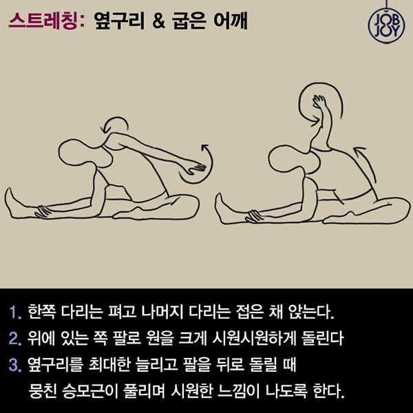 [카드뉴스] 뻐근함 비켜! 하루 15분 스트레칭