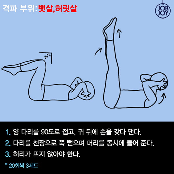 [카드뉴스] 자기 전 하루15분, 맨몸 근력 운동 