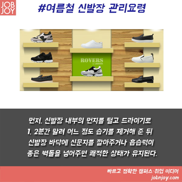 [카드뉴스] 신발 수명을 좌우하는 여름철 슈즈 관리법