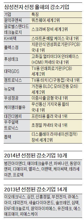 플렉스컴 등 ‘삼성전자가 직접 뽑은 강소기업’ 13곳은 어디?