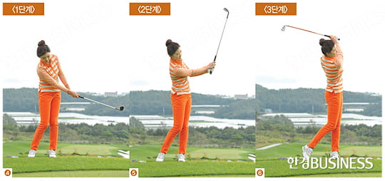 [Golf] 3단계로 나눠 스윙 크기 조절
