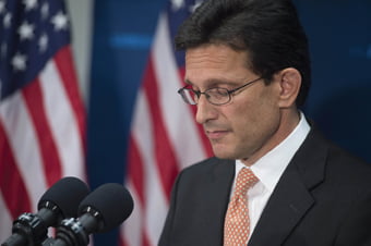 <YONHAP PHOTO-0265> US House Majority Leader Eric Cantor speaks during a press conference announcing his resignation as Majority Leader at the US Capitol in Washington, DC, June 11, 2014. Cantor lost a Republican primary to a Tea Party favorite last night in an unprecedented upset. AFP PHOTO / Saul LOEB../2014-06-12 06:14:25/
<저작권자 ⓒ 1980-2014 ㈜연합뉴스. 무단 전재 재배포 금지.>