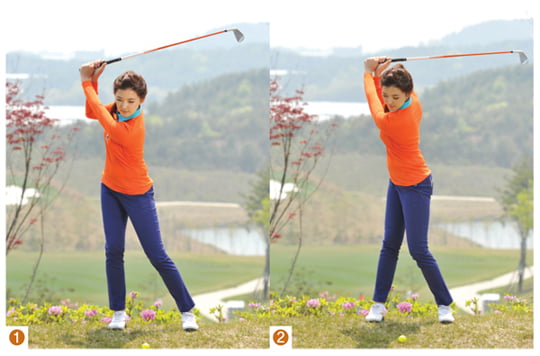 [Golf] 제자리서 하체 회전해야 원활한 스윙 가능