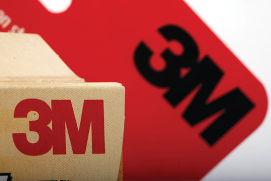 FILE - In this file photo made Tuesday, Jan. 26, 2010, the 3M Co. logo is seen on some of their products in Philadelphia. 3M is raising its outlook for the year after reporting first-quarter earnings Tuesday, April 27, 2010, that jumped 80 percent from a year earlier with booming sales in Asia.(AP Photo/Matt Rourke, file)