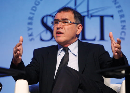 <YONHAP PHOTO-0823> Nouriel Roubini of New York University's Stern School of Business speaks during the Skybridge Alternatives (SALT) Conference in Las Vegas, Nevada May, 9, 2012. SALT brings together public policy officials, capital allocators, and hedge fund managers to discuss financial markets. REUTERS/Steve Marcus (UNITED STATES - Tags: BUSINESS EDUCATION)/2012-05-10 13:23:06/
<저작권자 ⓒ 1980-2012 ㈜연합뉴스. 무단 전재 재배포 금지.>