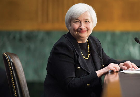 <YONHAP PHOTO-0252> U.S. Federal Reserve Vice Chair Janet Yellen testifies during a Senate Banking Committee confirmation hearing on her nomination to be the next chairman of the U.S. Federal Reserve, on Capitol Hill in Washington November 14, 2013.      REUTERS/Joshua Roberts    (UNITED STATES)/2013-11-15 05:48:12/
<????沅??? ?? 1980-2013 ???고?⑸?댁?? 臾대? ??? ?щ같? 湲?吏?.>