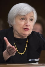 <YONHAP PHOTO-0236> Janet Yellen, President Obama's nominee to be the next Chair of the Federal Reserve, testifies during her confirmation hearing before the Senate Banking Committee on Capitol Hill in Washington, D.C. on November 14, 2013. UPI/Kevin Dietsch/2013-11-15 05:46:02/
<????沅??? ?? 1980-2013 ???고?⑸?댁?? 臾대? ??? ?щ같? 湲?吏?.>