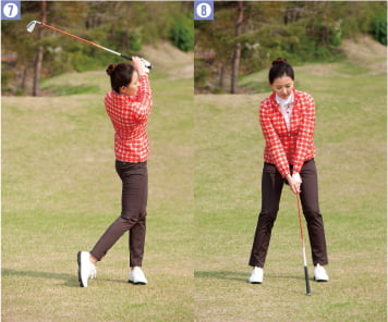 [Golf] 좋은 임팩트 구사하기, 어드레스 때 만든 몸의 각도 스윙 때까지 유지해야