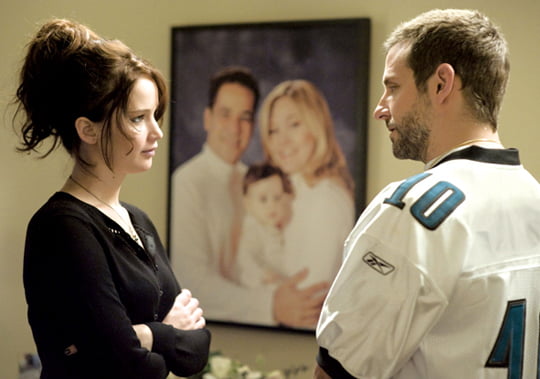 (L-R) JENNIFER LAWRENCE and BRADLEY COOPER star in SILVER LININGS PLAYBOOK