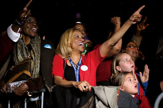 <YONHAP PHOTO-0725> CHICAGO, IL - NOVEMBER 06: Supporters of U.S. President Barack Obama cheer during the Obama Election Night watch party at McCormick Place November 6, 2012 in Chicago, Illinois. Obama is going for reelection against Republican candidate, former Massachusetts Governor Mitt Romney.   Chip Somodevilla/Getty Images/AFP== FOR NEWSPAPERS, INTERNET, TELCOS & TELEVISION USE ONLY ==../2012-11-07 11:56:25/
<저작권자 ⓒ 1980-2012 ㈜연합뉴스. 무단 전재 재배포 금지.>
