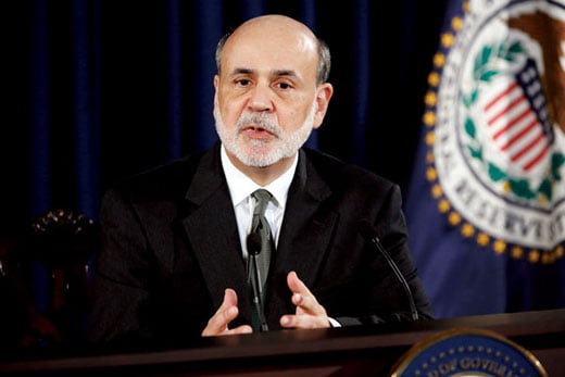 <YONHAP PHOTO-0164> U.S. Federal Reserve Chairman Ben Bernanke addresses U.S. monetary policy with reporters at the Federal Reserve in Washington September 13, 2012. The Federal Reserve launched another aggressive stimulus program on Thursday, saying it will buy $40 billion of mortgage-related debt per month until the outlook for jobs improves substantially as long as inflation remains contained. REUTERS/Jonathan Ernst   (UNITED STATES - Tags: POLITICS BUSINESS)/2012-09-14 05:48:58/
<저작권자 ⓒ 1980-2012 ㈜연합뉴스. 무단 전재 재배포 금지.>