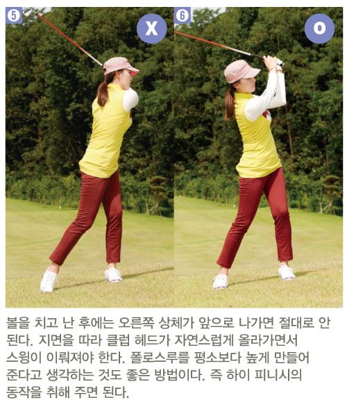 [Golf] 핀 쪽 경사면 샷하기 "경사면과 몸 평행 이루고 클럽 헤드는 지면 따라가야"