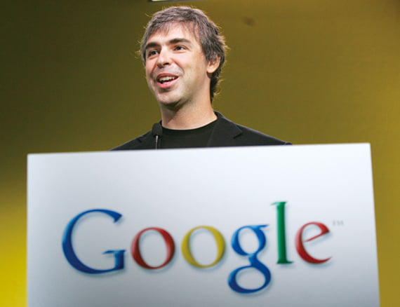 FILE - In this June 12, 2007 file photo, Google co-founder Larry Page smiles at a news conference held at Google headquarters in Mountain View, Calif. When he replaced his mentor Eric Schmidt as Google's CEO last April, Page insisted that the company had to be more aggressive about countering the threat posed by Facebook's ever-growing popularity.  Page responded with a social networking crusade that is still reshaping Google Inc. as he marks his one-year anniversary as chief executive on Wednesday, April 3, 2012. (AP Photo/Paul Sakuma, file)