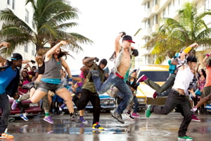 RYAN GUZMAN (center) stars in STEP UP: REVOLUTION