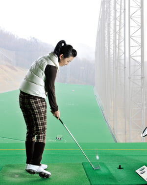 [Golf] 겨울철 연습장 타석 위치 잡기