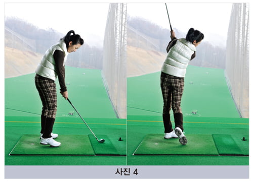 [Golf] 겨울철 연습장 타석 위치 잡기