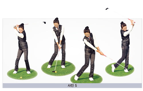 [Golf] 체중 왼쪽에 두고 스리쿼터 스윙해야