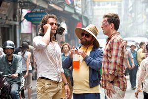 (L-r) BRADLEY COOPER as Phil, ZACH GALIFIANAKIS as Alan and ED HELMS as Stu in Warner Bros. Pictures’ and Legendary Pictures’ comedy “THE HANGOVER PART II,” a Warner Bros. Pictures release.
