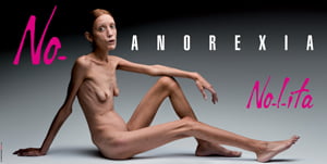 <YONHAP PHOTO-0017> New "Nolita" publicity campaign taken by Italian photographer Oliviero Toscani is shown in this undated handout photo. A photograph of a shockingly emaciated naked woman, used to promote a fashion brand, appeared on Monday in double page spreads in Italian newspapers and on city billboards to coincide with Milan fashion week. Written above the photo of the anorexic woman, used to advertise fashion group Flash&Partners's clothing brand Nolita, are the words: "No Anorexia". The picture was shot by the controversial Italian photographer Oliviero Toscani, who in 1992 photographed a man dying of AIDS for a campaign for clothing group Benetton.  REUTERS/Flash&Partners   (ITALY) 

TEMPLATE OUT.  EDITORIAL USE ONLY. NOT FOR SALE FOR MARKETING OR ADVERTISING CAMPAIGNS./2007-09-25 06:07:54/
<저작권자 ⓒ 1980-2007 ㈜연합뉴스. 무단 전재 재배포 금지.>

Copyright 2004 Yonhap News Agency All rights reserved.