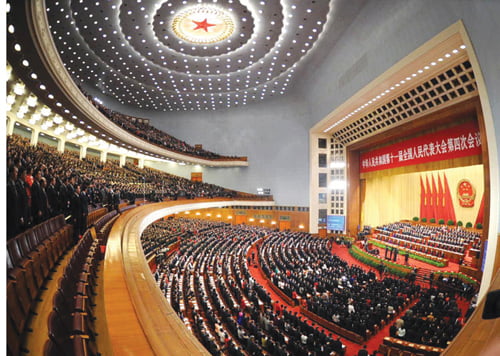 <YONHAP PHOTO-0545> (110305) -- BEIJING, March 5, 2011 (xinhua) -- The Fourth Session of the 11th National People's Congress (NPC) opens at the Great Hall of the People in Beijing, capital of China, March 5, 2011. (Xinhua/Li Tao) (ly)/2011-03-05 10:34:19/
<저작권자 ⓒ 1980-2011 ㈜연합뉴스. 무단 전재 재배포 금지.>